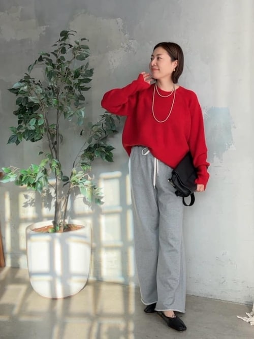 美品☆RIVE DROITE BORDEAUXスエット　リヴドロワ リヴドロワ＊BORDEAUXスエット