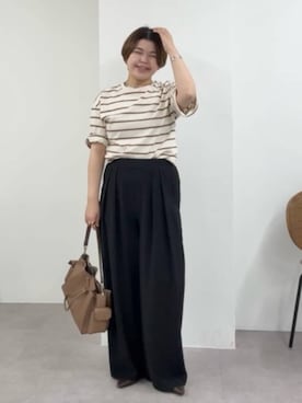 「RIVE DROITE（リヴドロワ）のアイテム（アクセサリー）」を使った、RIVE DROITE officialさん（レディース・161cm）の春コーディネート