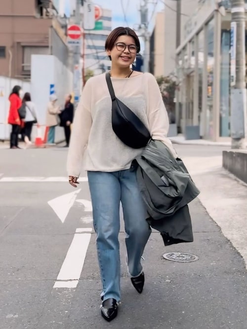 rive droite カーブボディバッグ 上品デザイン】カーブボディバッグ | RIVE DROITE(リヴドロワ