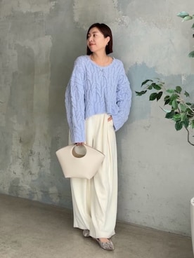 「アイテム（チョーカー）」を使った、RIVE DROITE officialさん（レディース・160cm）の秋コーディネート