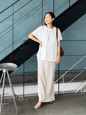 「タンクワンピース」｜RIVE DROITE officialさん（レディース・160cm）の夏コーディネート