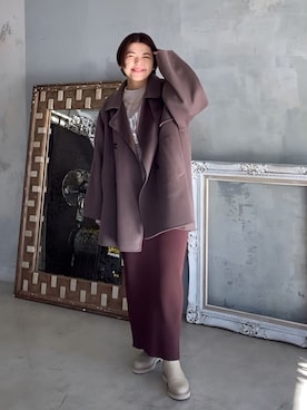 RIVE DROITE officialさん（レディース・161cm）の冬コーディネート