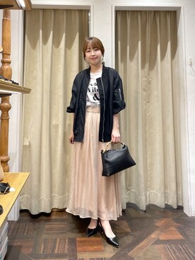 「RIVE DROITE（リヴドロワ）のアイテム（ブルゾン）」を使った、RIVE DROITE officialさん（骨格ウェーブ・レディース・158cm）の夏コーディネート