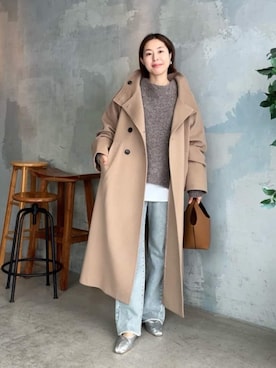 「RIVE DROITE（リヴドロワ）のアイテム（バレエシューズ）」を使った、RIVE DROITE officialさん（レディース・160cm）の秋コーディネート