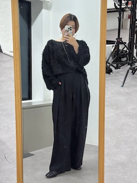 「RIVE DROITE（リヴドロワ）のレザービットローファー（ローファー）」を使った、RIVE DROITE officialさん（レディース・161cm）の秋コーディネート