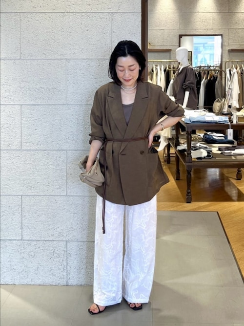 ウォッシャブル】シフリ刺繍パンツ（その他パンツ）｜RIVE DROITE