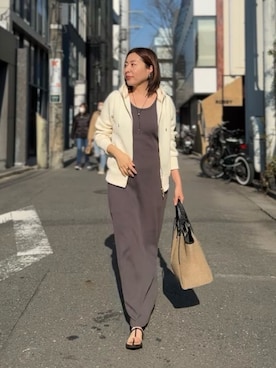 「タンクワンピース」｜RIVE DROITE officialさん（レディース・160cm）の冬コーディネート