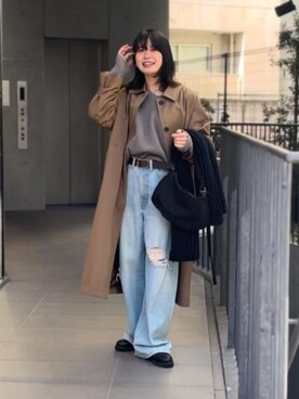 RIVE DROITE officialさん(レディース・163cm)の冬コーディネート