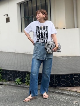 「RIVE DROITE（リヴドロワ）のアイテム（バッグ）」を使った、RIVE DROITE officialさん（レディース・165cm）の春コーディネート