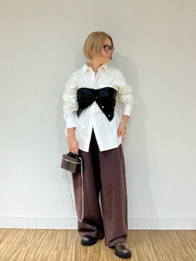 「ビスチェコーデ」｜「アイテム（その他トップス）」を使った、akko325さん（レディース・156cm）の秋コーディネート