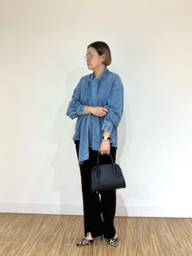 「スリットパンツ」｜akko325さん（レディース・156cm）の夏コーディネート