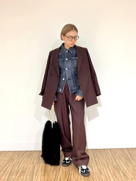 「スニーカーコーデ」｜「アイテム（ジャケット/アウター）」を使った、akko325さん（レディース・156cm）の夏コーディネート