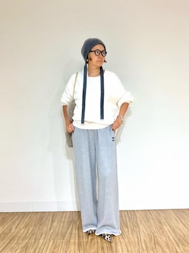 「アイテム（ピアス（両耳用））」を使った、akko325さん（レディース・156cm）の秋コーディネート