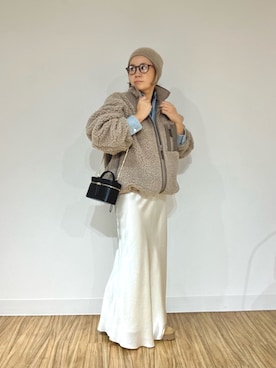 「ウィムガゼット」｜「アイテム（ニットキャップ/ビーニー）」を使った、akko325さん（レディース・156cm）の秋コーディネート