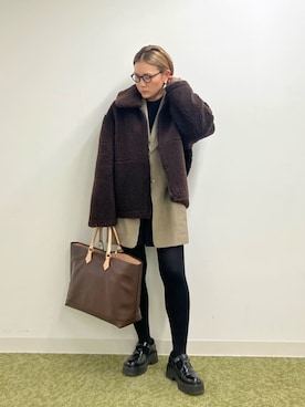 「アイテム（ブルゾン）」を使った、akko325さん（レディース・156cm）の夏コーディネート