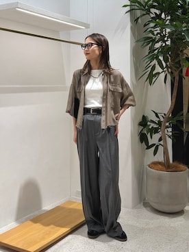 「Whim Gazette（ウィムガゼット）のアイテム（キャミソール）」を使った、nagisaさん（レディース・162cm）の夏コーディネート