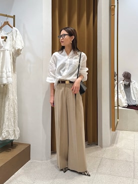 「アイテム（パンプス、イエロー系）」を使った、nagisaさん（レディース・162cm）の夏コーディネート