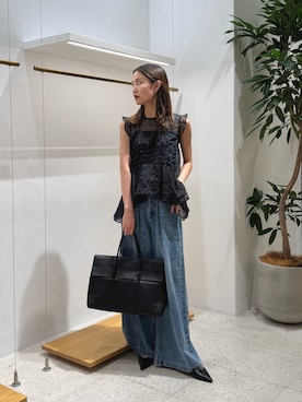 「アイテム（ボストンバッグ）」を使った、nagisaさん（骨格ウェーブ・レディース・162cm）の夏コーディネート