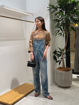 「アイテム（つなぎ/オールインワン）」を使った、nagisaさん（骨格ウェーブ・レディース・162cm）の夏コーディネート