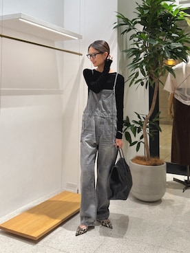 「アイテム（つなぎ/オールインワン）」を使った、nagisaさん（レディース・162cm）の夏コーディネート