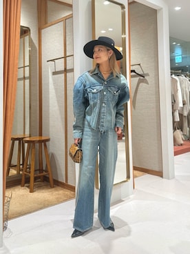 「Whim Gazette（ウィムガゼット）の＜WEB限定サイズあり＞【Hoaw.】ギャザーエナメルパンプス（パンプス、ブラック系）」を使った、nagisaさん（レディース・163cm）の秋コーディネート