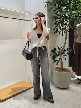 「Whim Gazette（ウィムガゼット）のアイテム（キャミソール）」を使った、nagisaさん（レディース・162cm）の春コーディネート