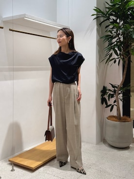 「アイテム（パンプス、イエロー系）」を使った、nagisaさん（レディース・162cm）の夏コーディネート