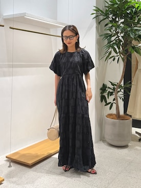 「Whim Gazette（ウィムガゼット）のアイテム（ワンピース/ドレス）」を使った、nagisaさん（レディース・162cm）の夏コーディネート