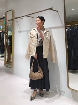 「THE PAUSE（ザ ポーズ）のアイテム」を使った、nagisaさん（レディース・163cm）の春コーディネート