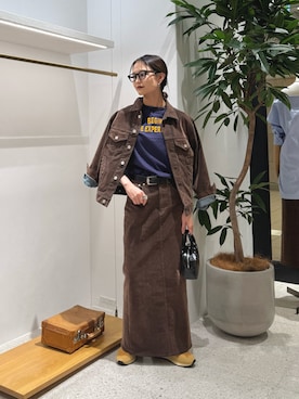 「アイテム（デニムジャケット）」を使った、nagisaさん（レディース・162cm）の夏コーディネート