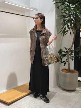 「Whim Gazette（ウィムガゼット）のアイテム（ワンピース/ドレス）」を使った、nagisaさん（レディース・162cm）の夏コーディネート