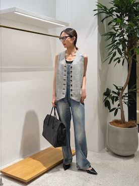 「アイテム（ボストンバッグ）」を使った、nagisaさん（骨格ウェーブ・レディース・162cm）の夏コーディネート