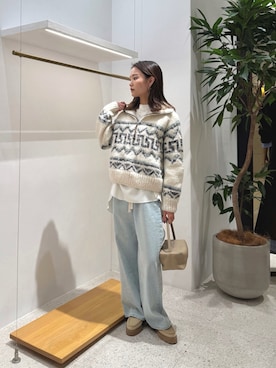 「カウチン」｜nagisaさん（レディース・162cm）の秋コーディネート