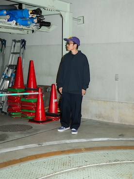 「アイテム（ポロシャツ）」を使った、イケコイケさん（メンズ・165cm）の秋コーディネート