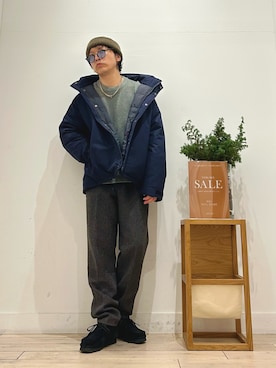 「アイテム（メガネ）」を使った、パックマン《そして伝説へ》さん（メンズ・170cm）の冬コーディネート