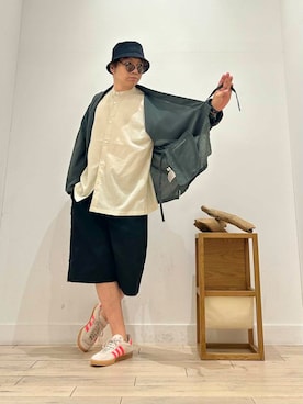 「サングラス」｜「アイテム（その他アウター）」を使った、君と洋服を繋ぐ者パックマンさん（メンズ・170cm）の夏コーディネート