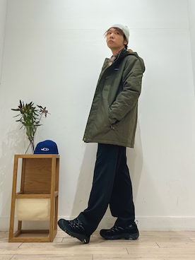 「アイテム（テーラードジャケット、グリーン系）」を使った、パック4さん（メンズ・170cm）の秋コーディネート