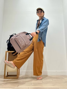「アイテム（サンダル）」を使った、パックマンIIIさん（メンズ・170cm）の夏コーディネート