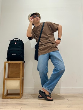 「アイテム（バックパック/リュック）」を使った、パックマンIIIさん（メンズ・170cm）の夏コーディネート