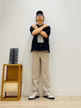 「アイテム（ブルゾン）」を使った、君と洋服を繋ぐ者パックマンさん（メンズ・170cm）の夏コーディネート