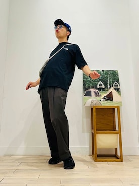 「キャンプ」｜パックマンIIIさん（メンズ・170cm）の夏コーディネート