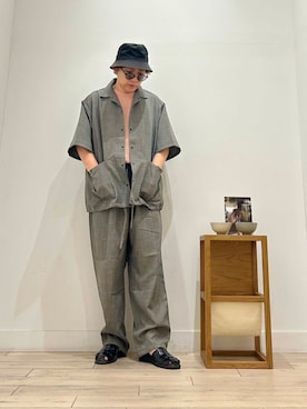 「メガネ」｜パックマンIIIさん（メンズ・170cm）の夏コーディネート