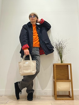 「URBAN RESEARCH DOORS（アーバンリサーチドアーズ）のアイテム（ニットキャップ/ビーニー）」を使った、パックマン《そして伝説へ》さん（メンズ・170cm）の秋コーディネート