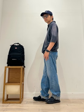 「アイテム（バックパック/リュック）」を使った、パックマンIIIさん（メンズ・170cm）の夏コーディネート