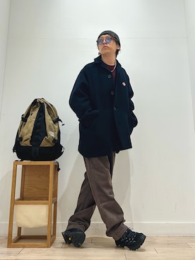 「アイテム（バックパック/リュック）」を使った、パック4さん（メンズ・170cm）の秋コーディネート