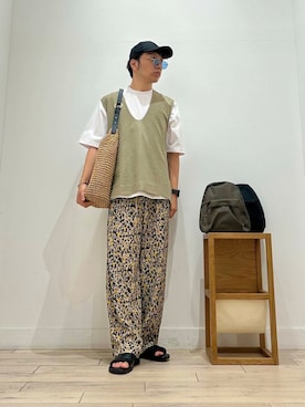 「キャンプ」｜パックマンIIIさん（メンズ・170cm）の夏コーディネート