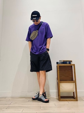 「BURLAP OUTFITTER（バーラップアウトフィッター）のアイテム」を使った、パックマンIIIさん（メンズ・170cm）の夏コーディネート