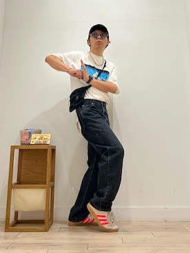「Lee（リー）のアイテム」を使った、パックマンIIIさん（メンズ・170cm）の夏コーディネート
