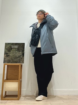 「アイテム（ニットキャップ/ビーニー）」を使った、パック4さん（メンズ・170cm）の秋コーディネート