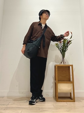 「アイテム（メガネ）」を使った、パックマンIIIさん（メンズ・170cm）の秋コーディネート